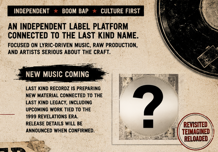 Indie boom bap graphic — Last Kind Recordz